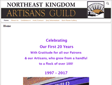 Tablet Screenshot of nekartisansguild.com